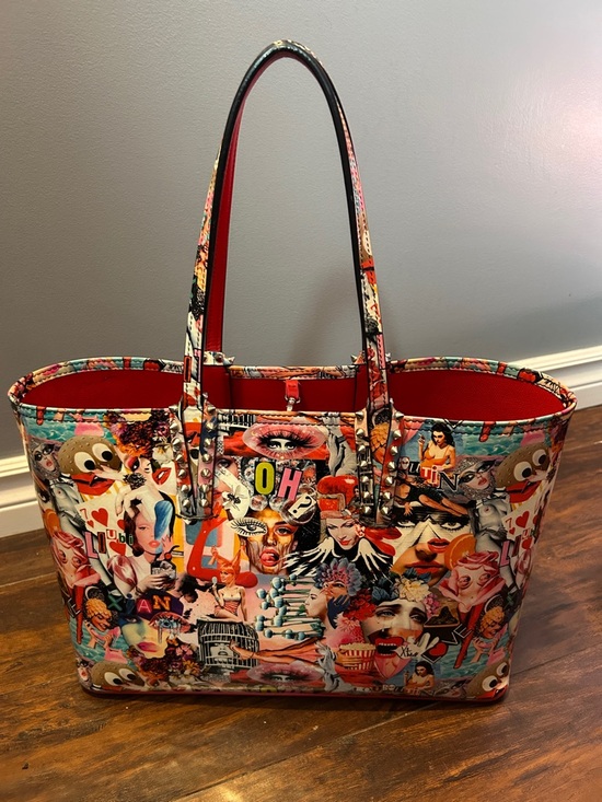 Christian Louboutin Handbags - Christian Louboutin Multicolor Collage Patent Weekender with Red Panel